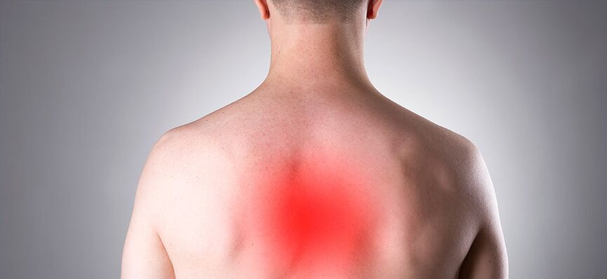 Valu on rindkere osteokondroosi peamine sümptom