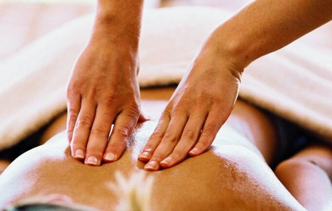 massaaž lülisamba osteokondroosi korral